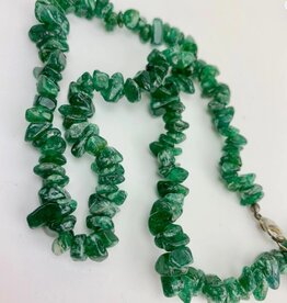 Gemstone Chip Choker 18" w/ Lobster Clasp | Green Aventurine | India