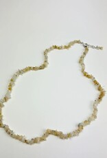 Crystal Chip Necklace | Sterling Silver Clasp | 18" | "A" Grade | Ethiopian Opal