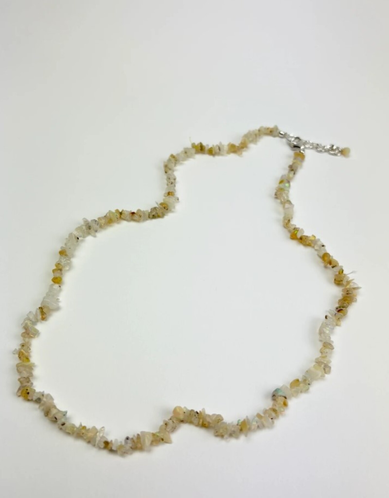 Crystal Chip Necklace | Sterling Silver Clasp | 18" | "A" Grade | Ethiopian Opal