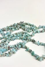Crystal Chip Necklace | 36" | "A" Grade | Larimar
