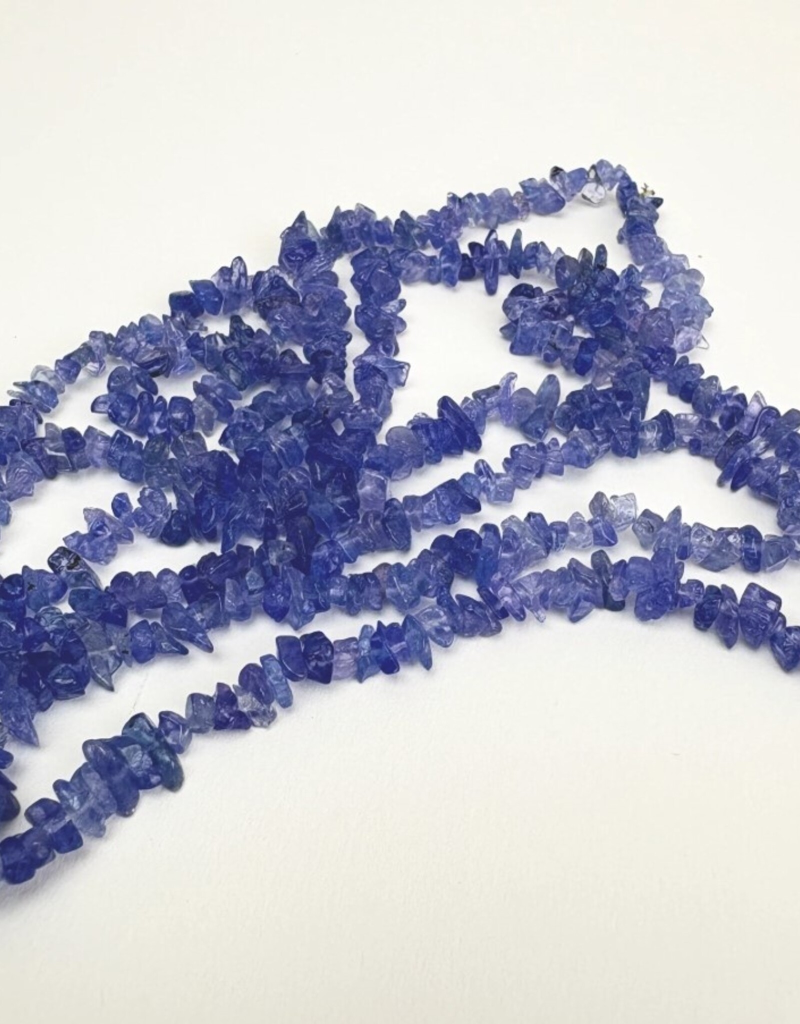 Crystal Chip Necklace | 36" | "A" Grade | Tanzanite