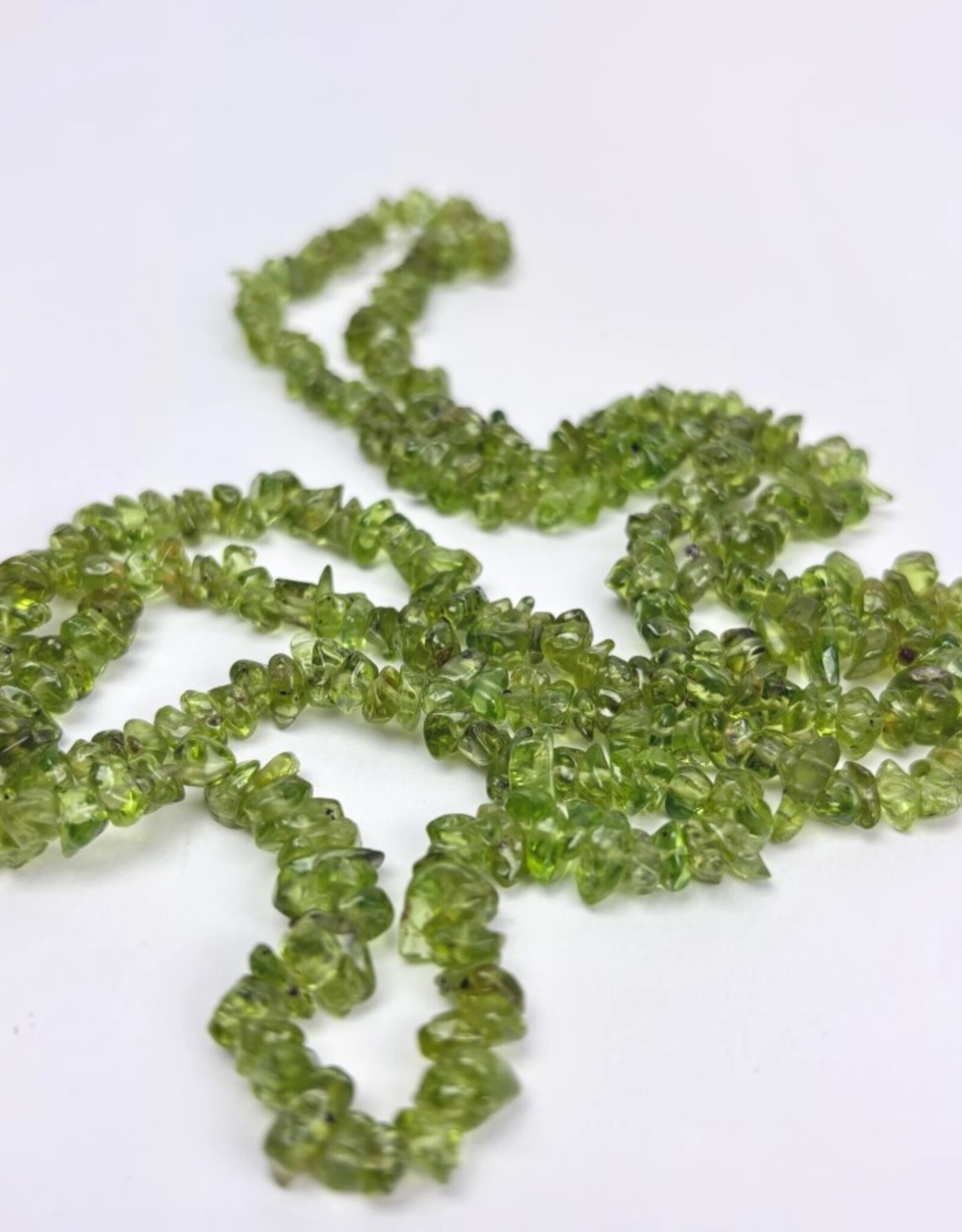 Crystal Chip Necklace | 36" | "A" Grade | Peridot