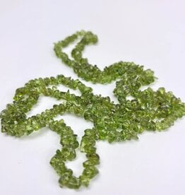Crystal Chip Necklace | 36" | "A" Grade | Peridot
