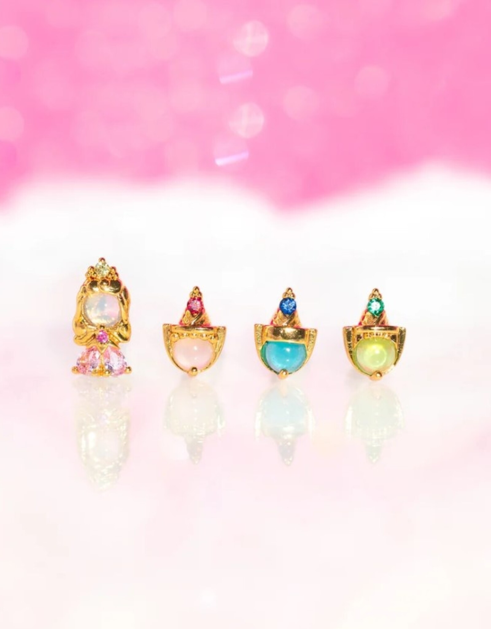 *Sleeping Beauty Earring set - gold