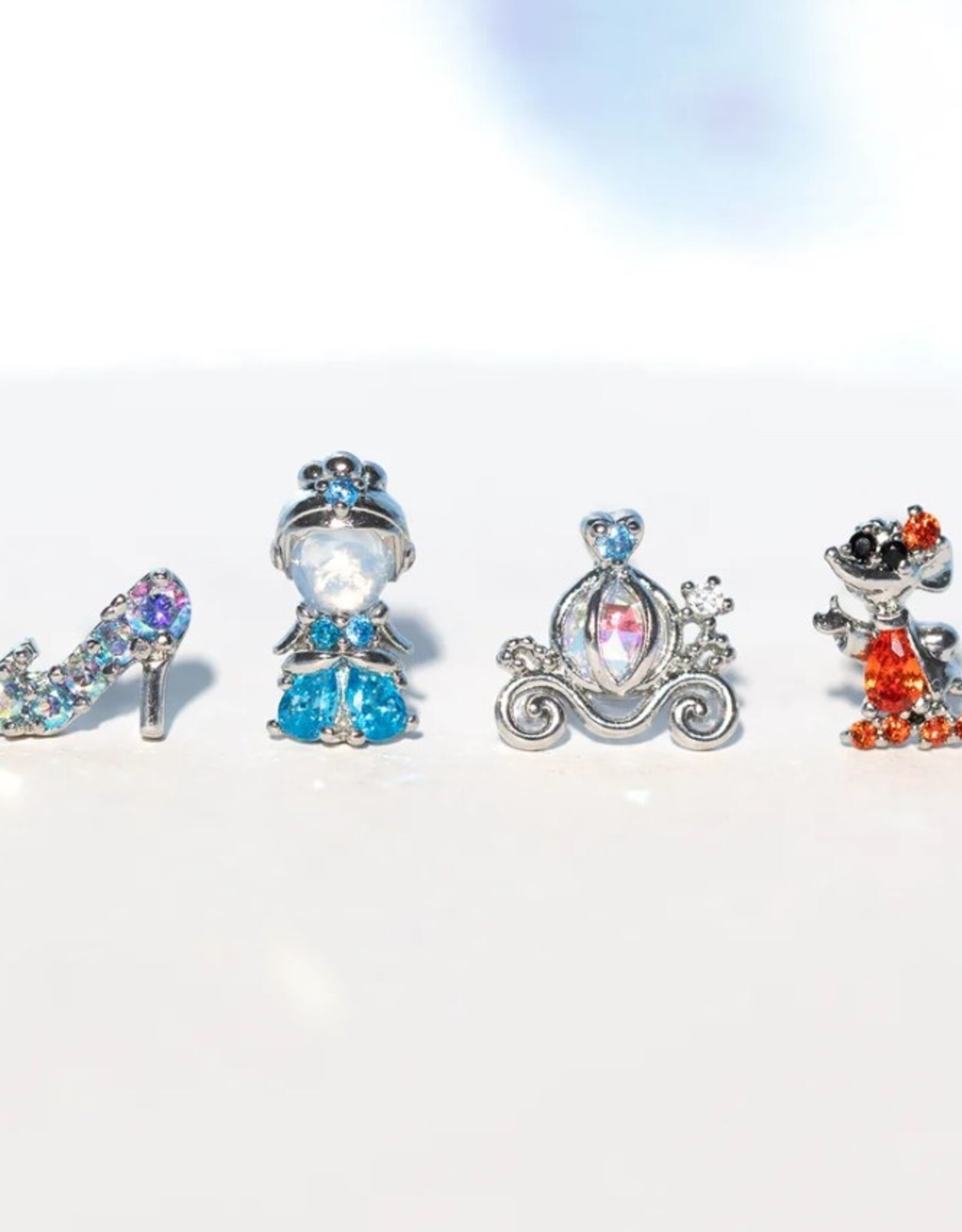 *Cinderella Earring Set - Silver