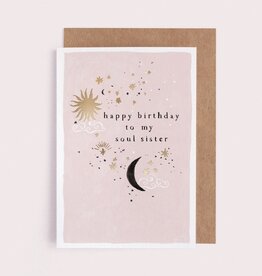 Soul Sister Birthday Card | Luxury Female Birthday Cards