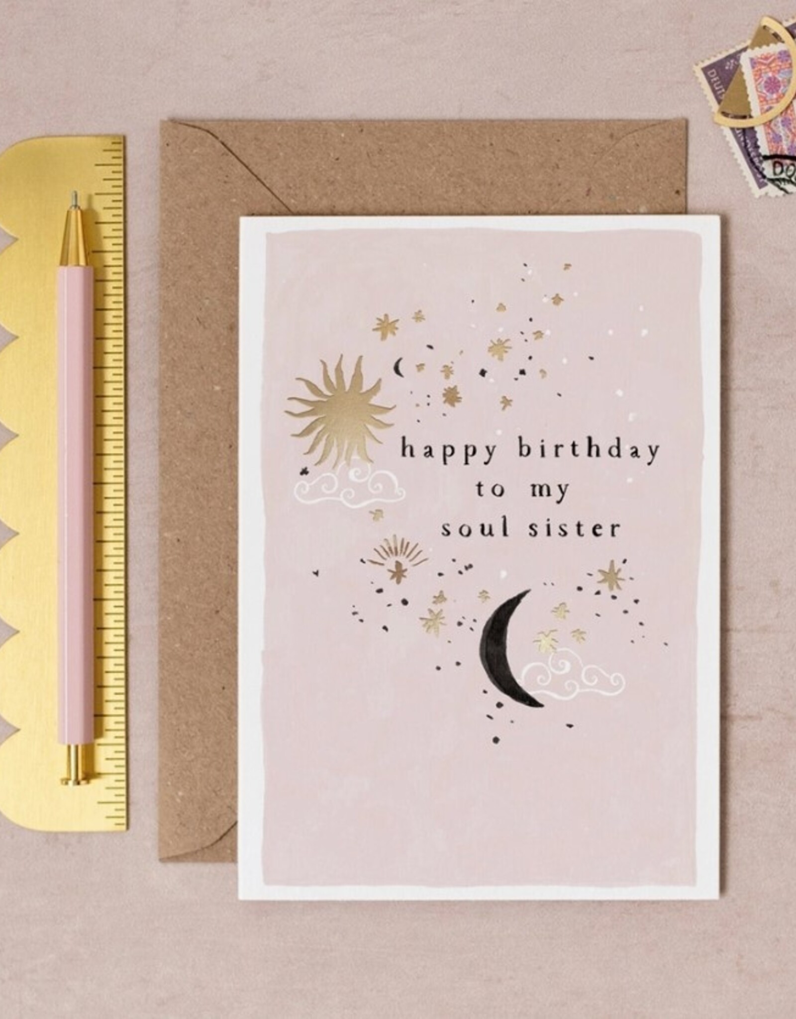 Soul Sister Birthday Card | Luxury Female Birthday Cards