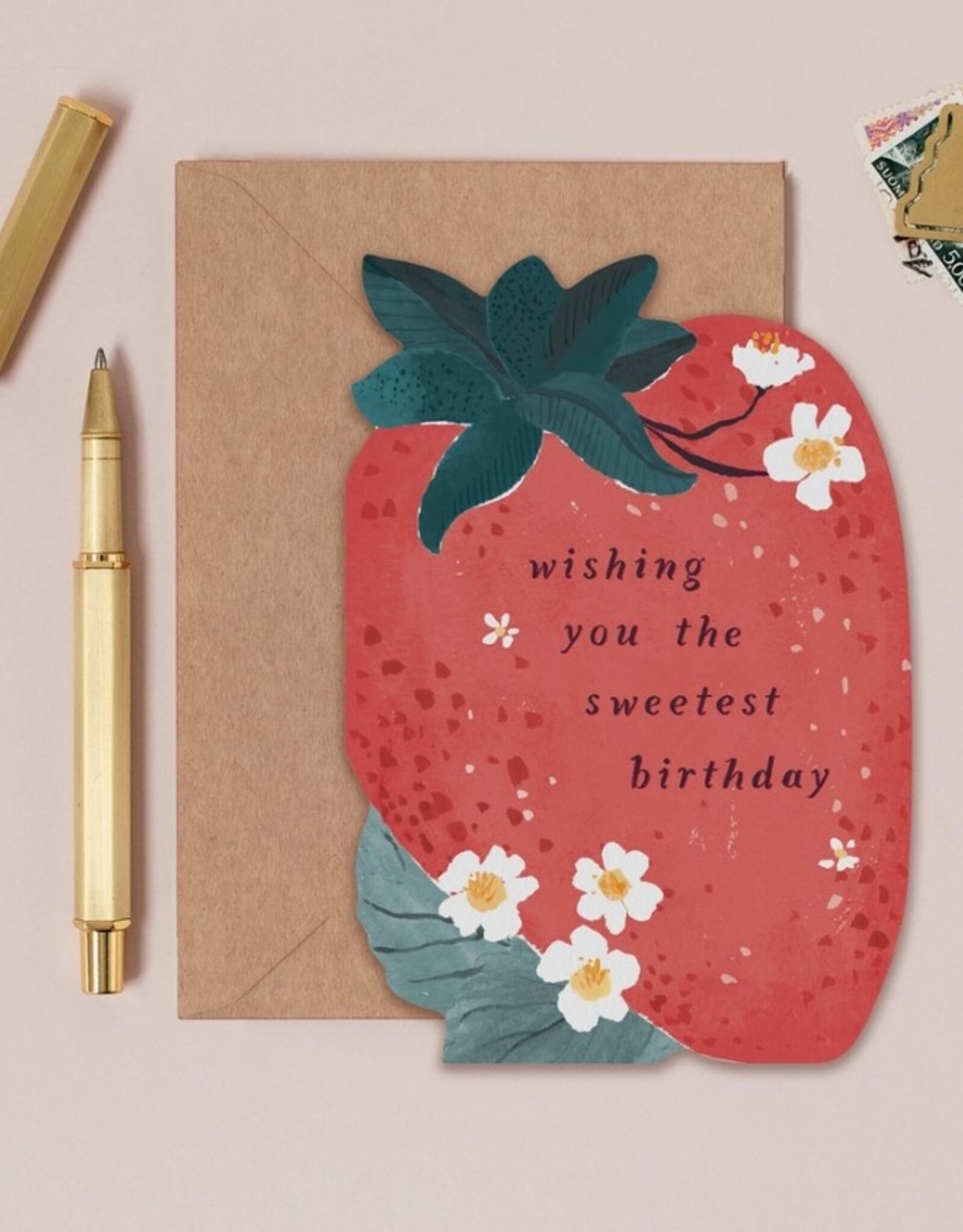 Sweet Strawberry Birthday Card | Kids Birthday Card