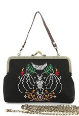 Skull Bat Vintage Kisslock Bag