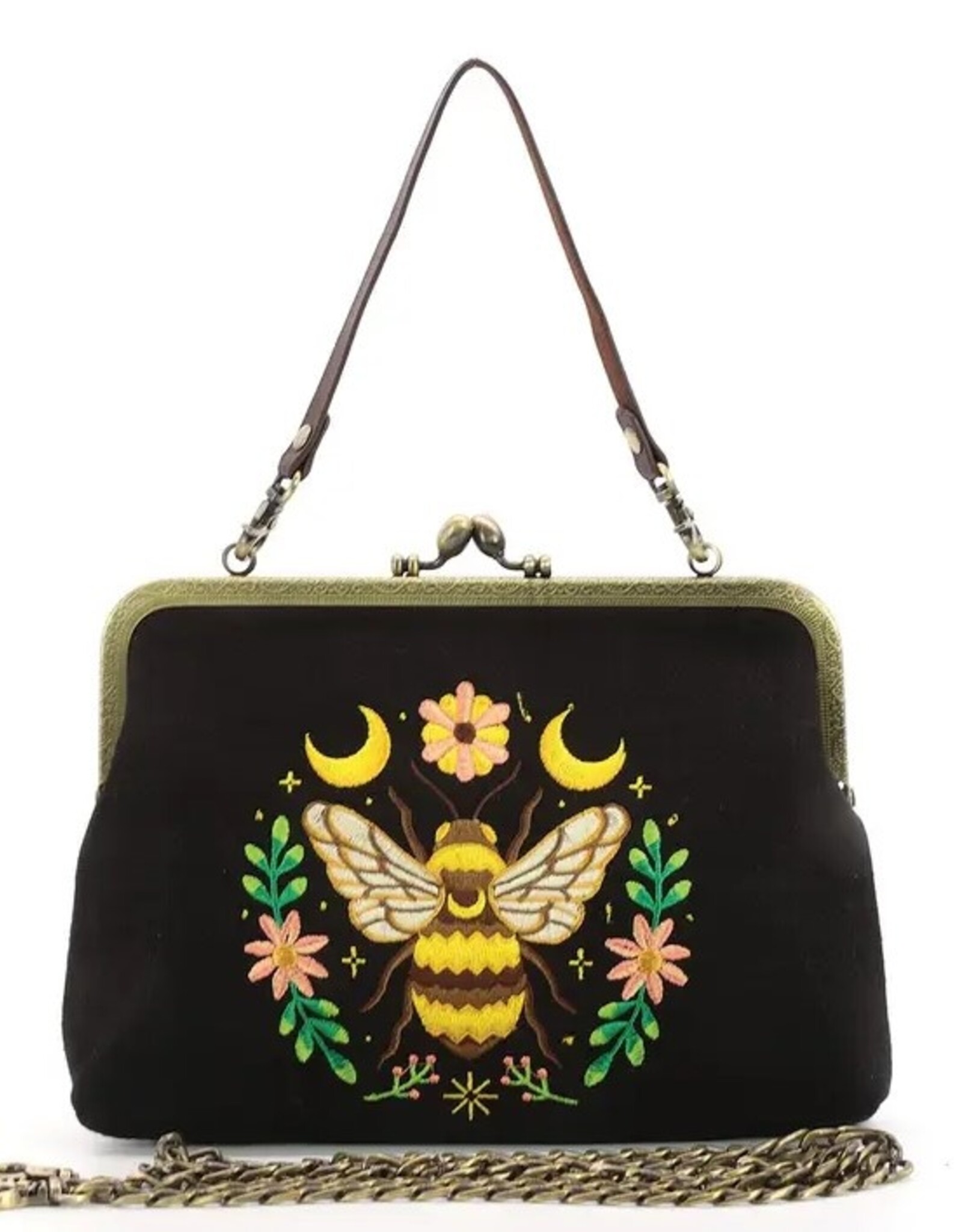 Bee Kisslock Bag | Black