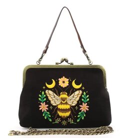 Bee Kisslock Bag | Black