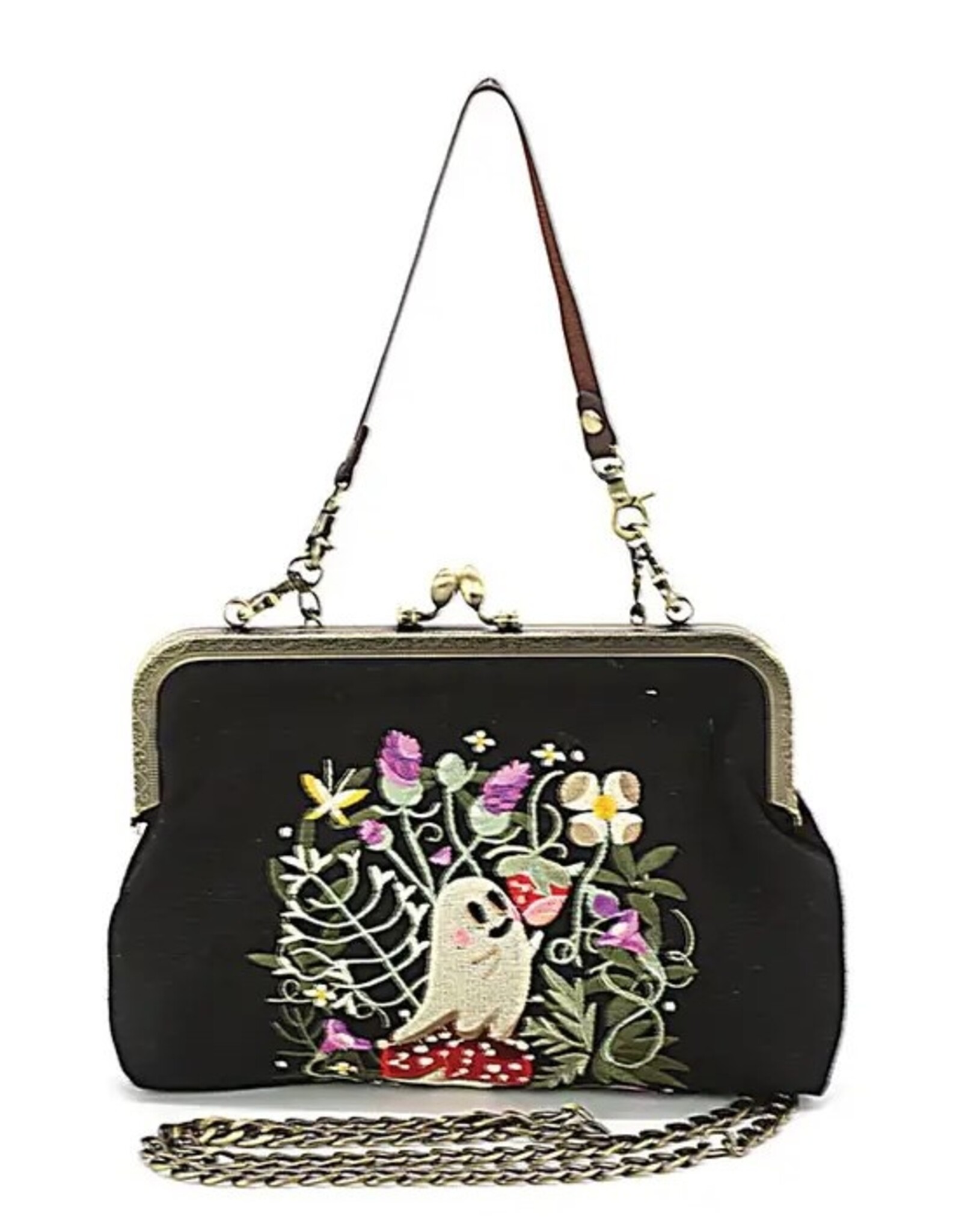 Ghost in Strawberry Field in Linen Blend Kisslock