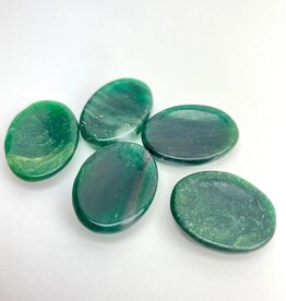Crystal "Worry Stone" Palmstones | "A" Grade | India | Green Aventurine