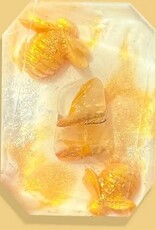 -Crystal Infused Bar Soap Honey Drop