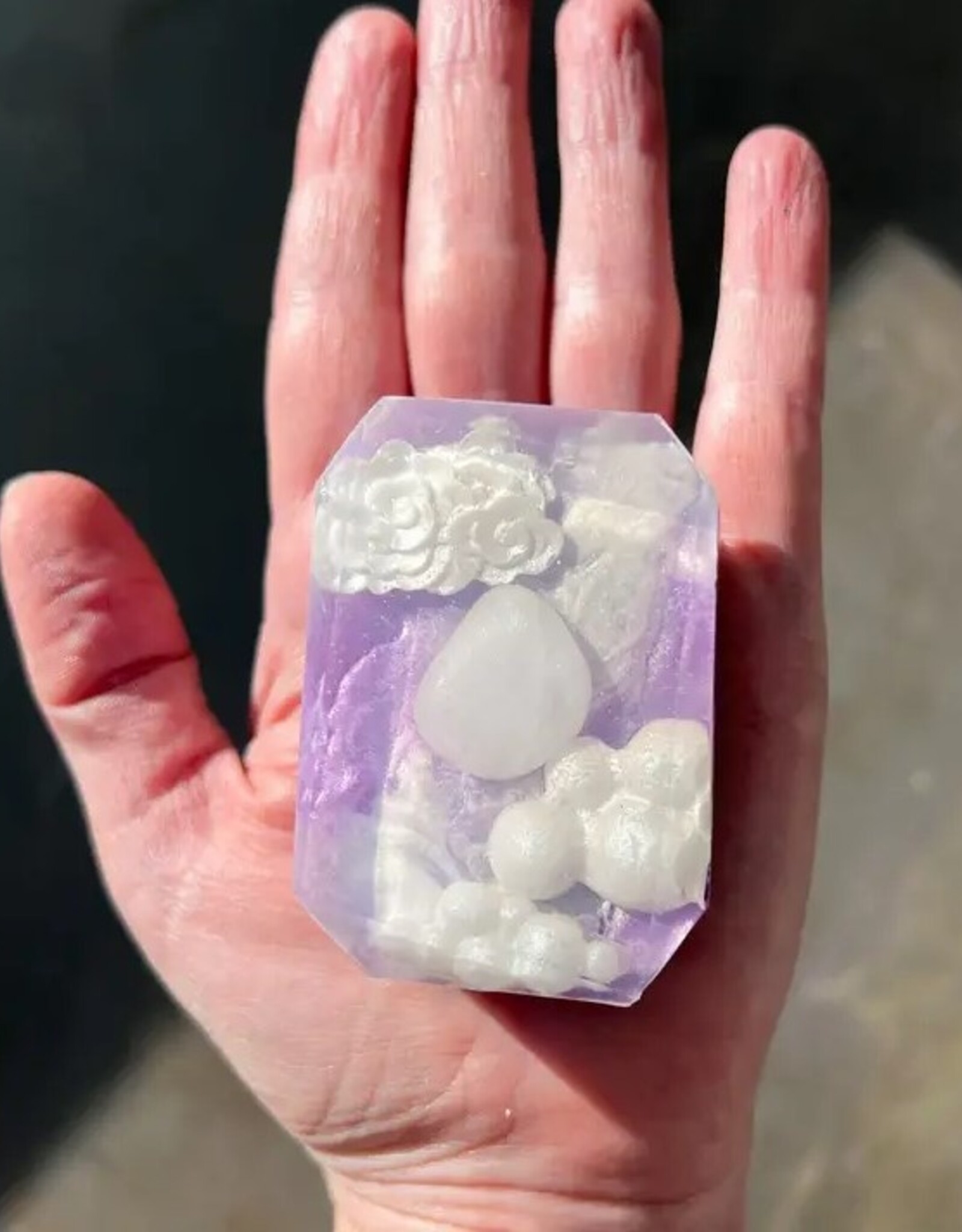 *Crystal Infused Bar Soap Lavender Drift