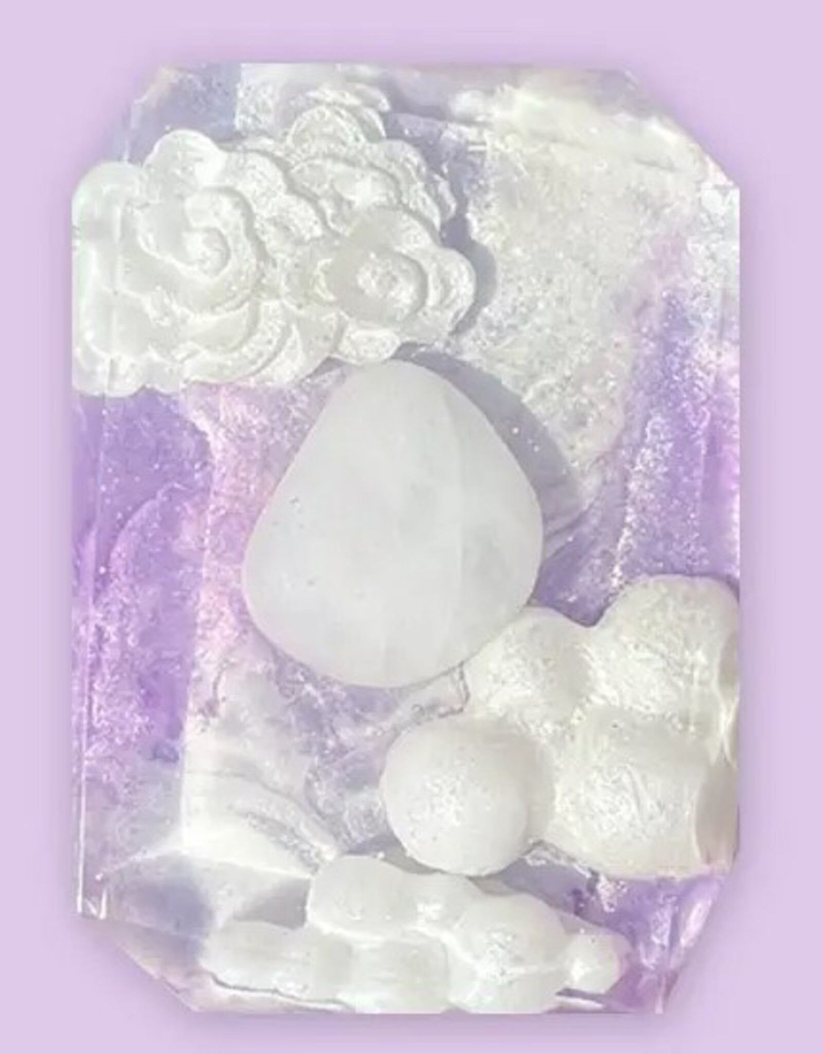 *Crystal Infused Bar Soap Lavender Drift