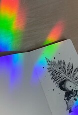 -Lunar Fox Rainbow Suncatcher Sticker
