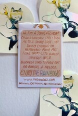 -Lunar Fox Rainbow Suncatcher Sticker
