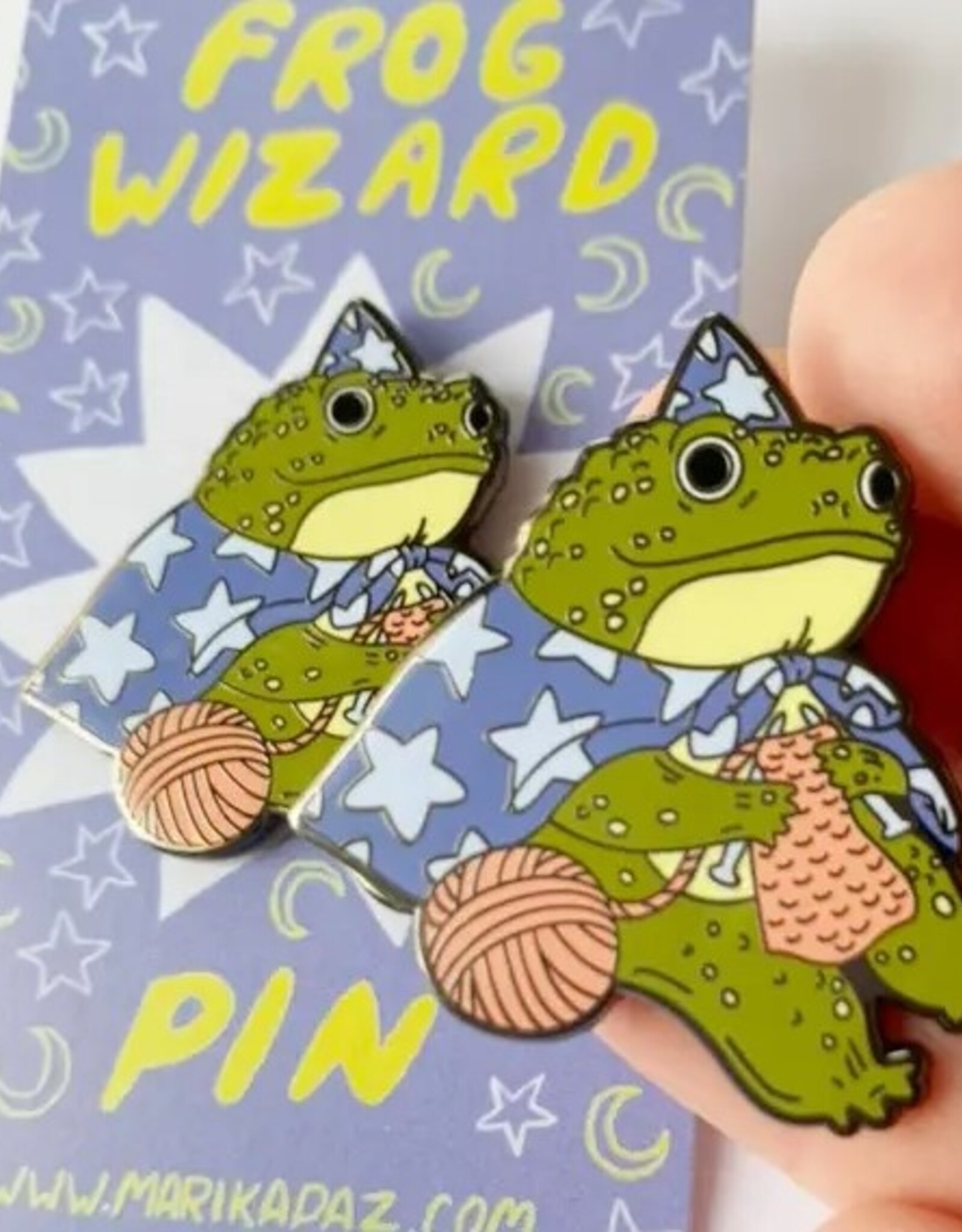 Frog Wizard Pin
