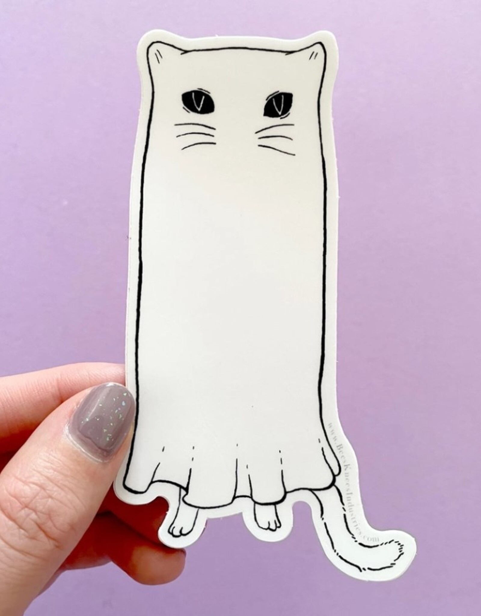 -Floating Ghostie Vinyl Sticker