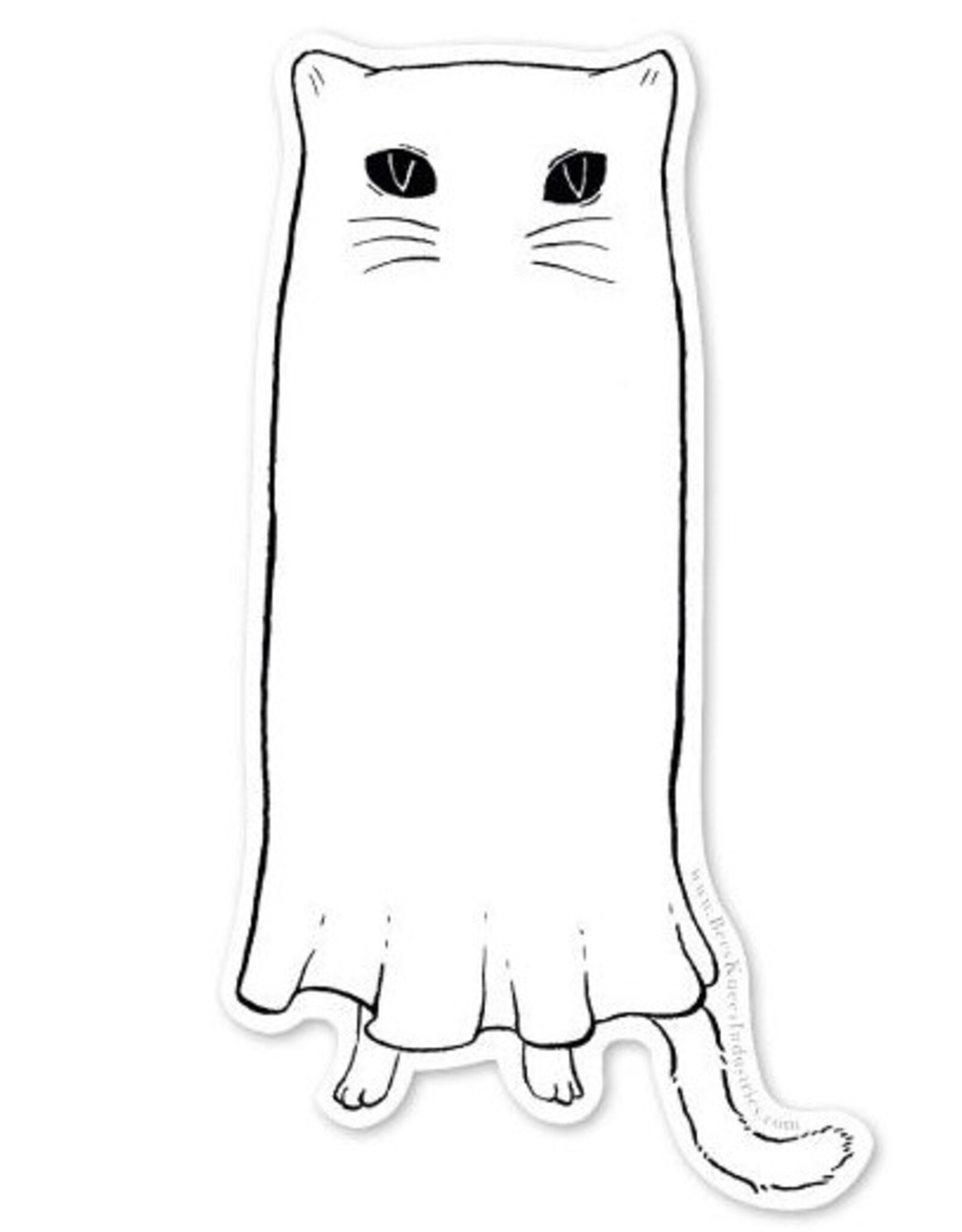 -Floating Ghostie Vinyl Sticker