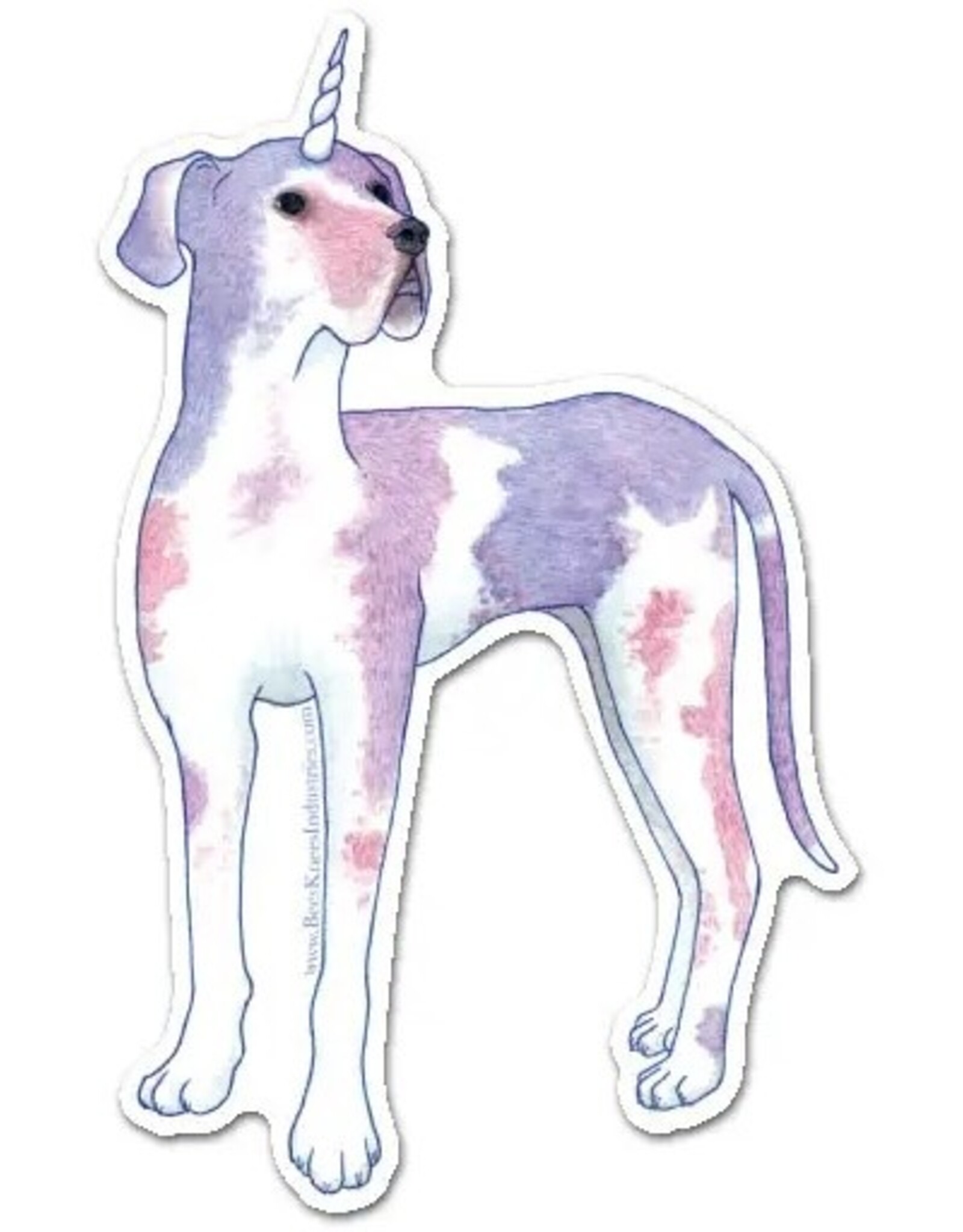 -Great Dane Dogicorn Vinyl Sticker