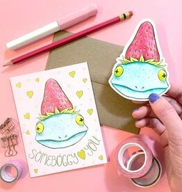 Strawberry Frog Vinyl Sticker