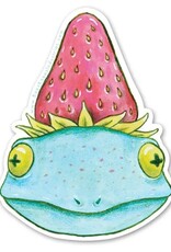 -Strawberry Frog Vinyl Sticker