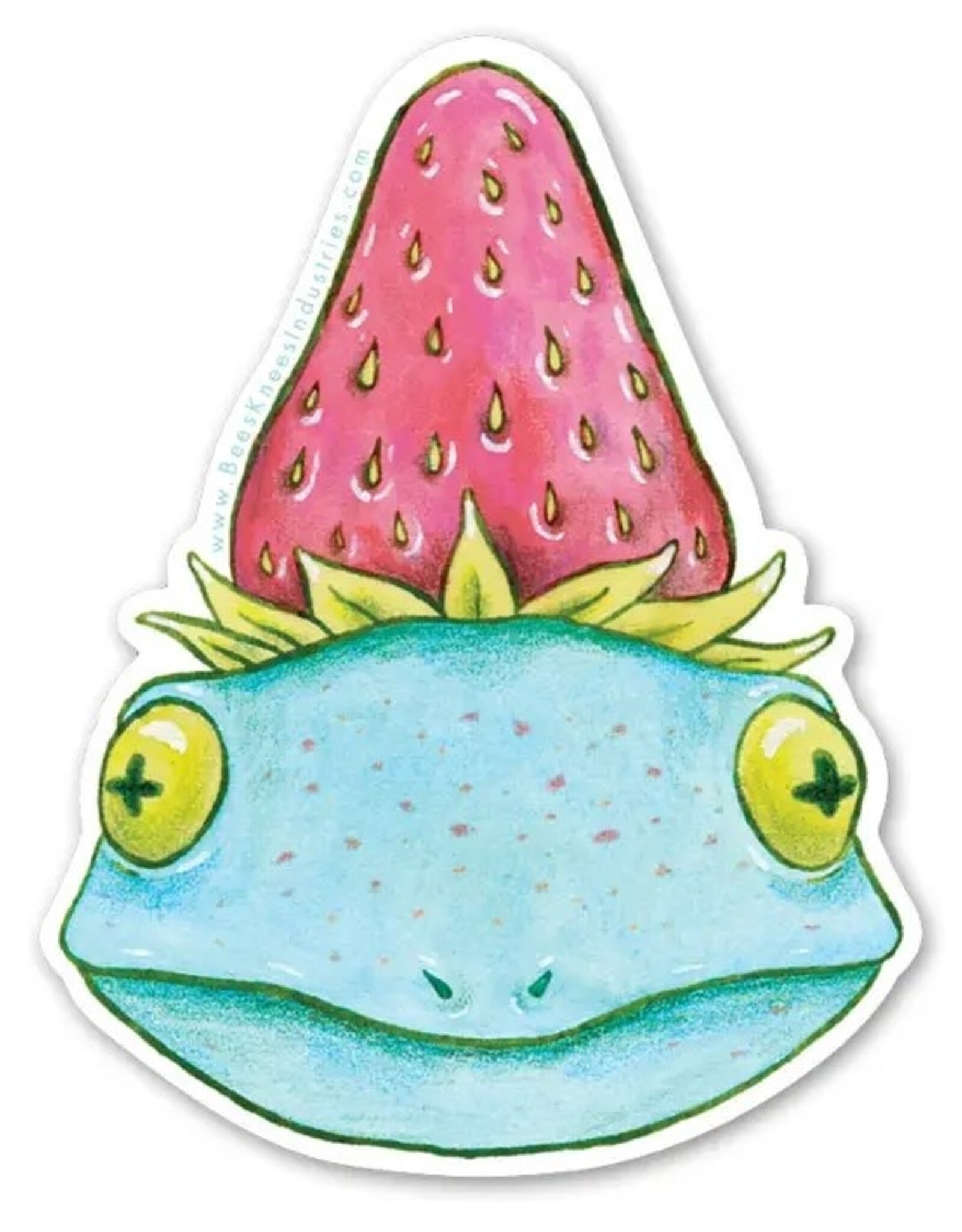 -Strawberry Frog Vinyl Sticker