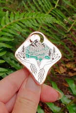 Be Fucking Nice - Enamel Pin - Rose Gold Witchy Mountain Pnw Be Fucking Nice - Enamel Pin - Rose Gold Witchy Mountain Pnw