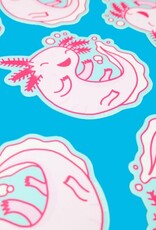 Axolotl Pink Amphibian Cute Animal Vinyl Sticker Axolotl Pink Amphibian Cute Animal Vinyl Sticker