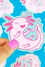 Axolotl Pink Amphibian Cute Animal Vinyl Sticker Axolotl Pink Amphibian Cute Animal Vinyl Sticker
