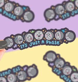 It's Just A Phase Moon Astronomy Large Bumper Vinyl Sticker