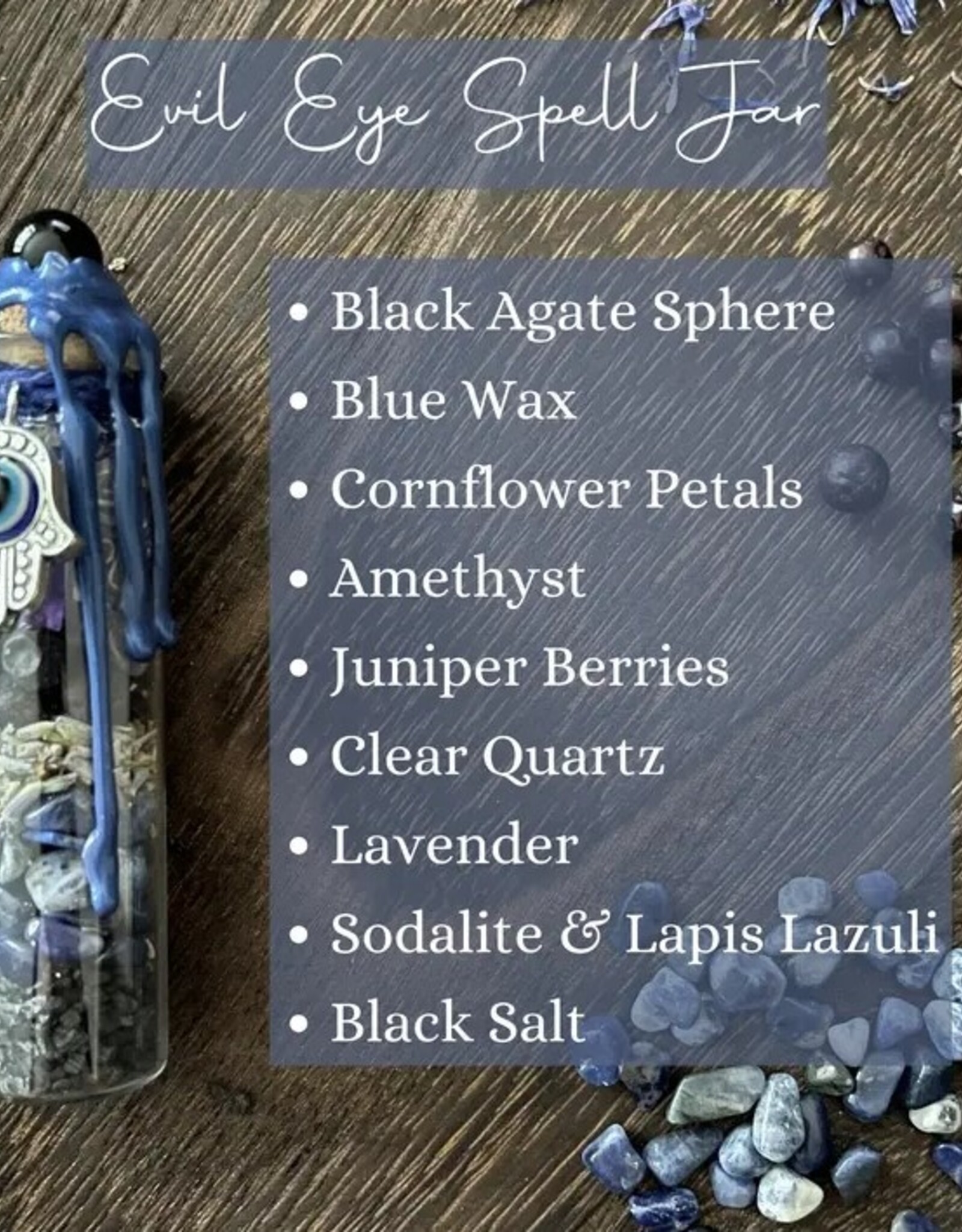 Evil Eye Protection Spell Jar, Nazar Spell Bottle
