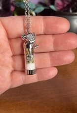 Practical Magic Spell Jar Necklace, Witchy Crystal Jewelry