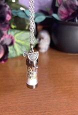 Practical Magic Spell Jar Necklace, Witchy Crystal Jewelry