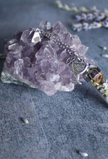 Practical Magic Spell Jar Necklace, Witchy Crystal Jewelry