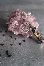 Protection Spell Jar Amulet Necklace,Witchy Crystal Jewelry