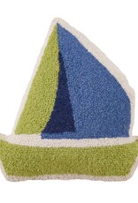 -Shaped Sailboat Hook Pillow - Kate Nelligan