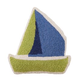 -Shaped Sailboat Hook Pillow - Kate Nelligan
