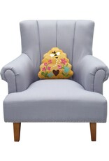 -Shaped Bee Skep Hook Pillow