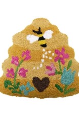 -Shaped Bee Skep Hook Pillow