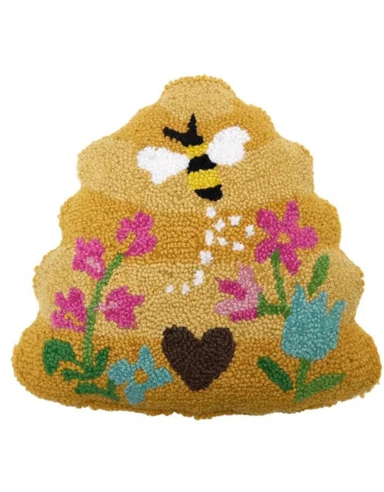 -Shaped Bee Skep Hook Pillow