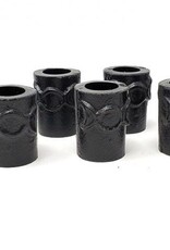 Candle Holder - Triple Moon Cast Iron Chime 1.25"H x 1"W