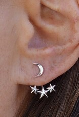 *Moon & Star Ear Jackets | Silver