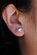 *Sword & Heart Post Earrings | Silver