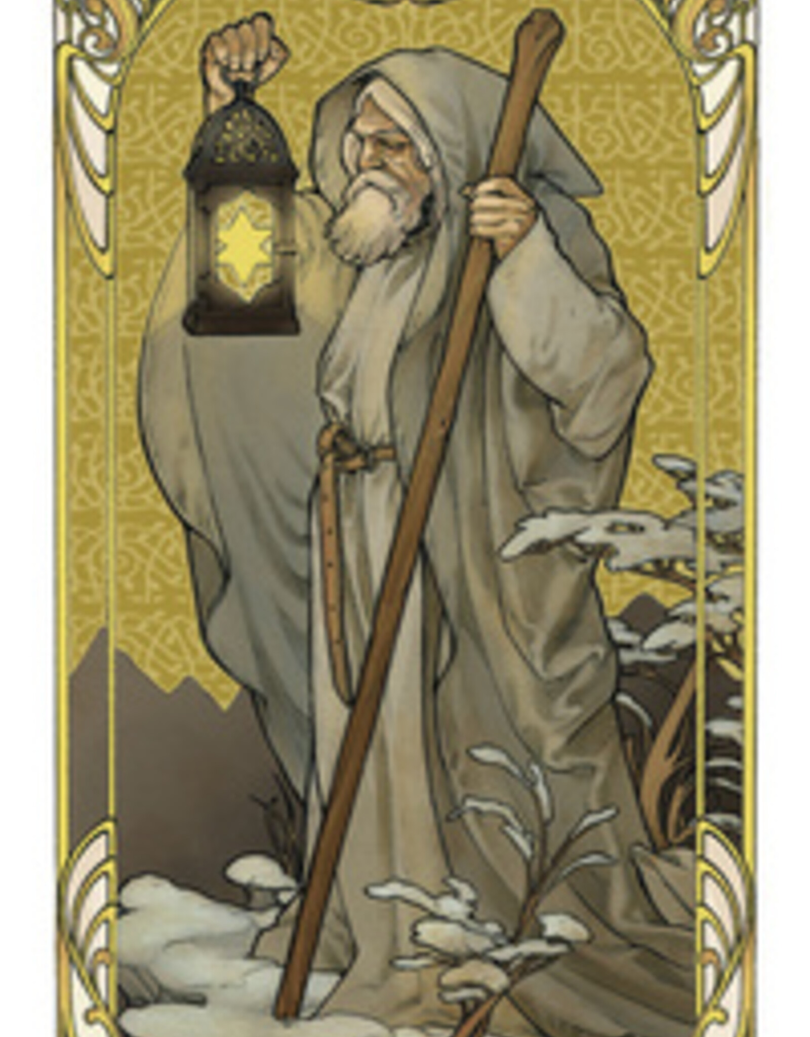 Golden Art Nouveau Tarot Mini