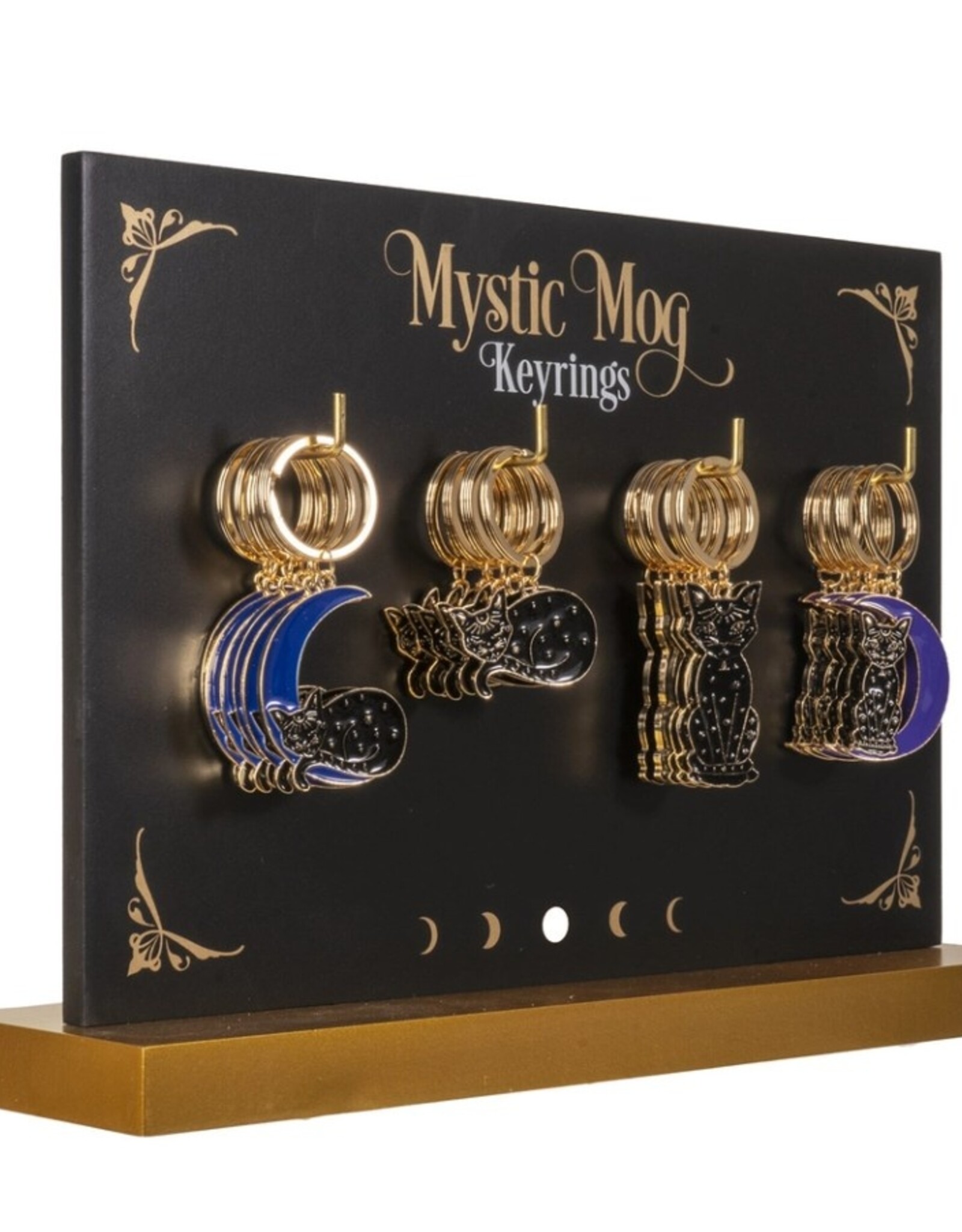 Mystic Mog Black Cat Keyrings