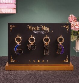 Mystic Mog Black Cat Keyrings