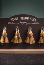 -Lucky Broomstick Keyrings Halloween Decor |